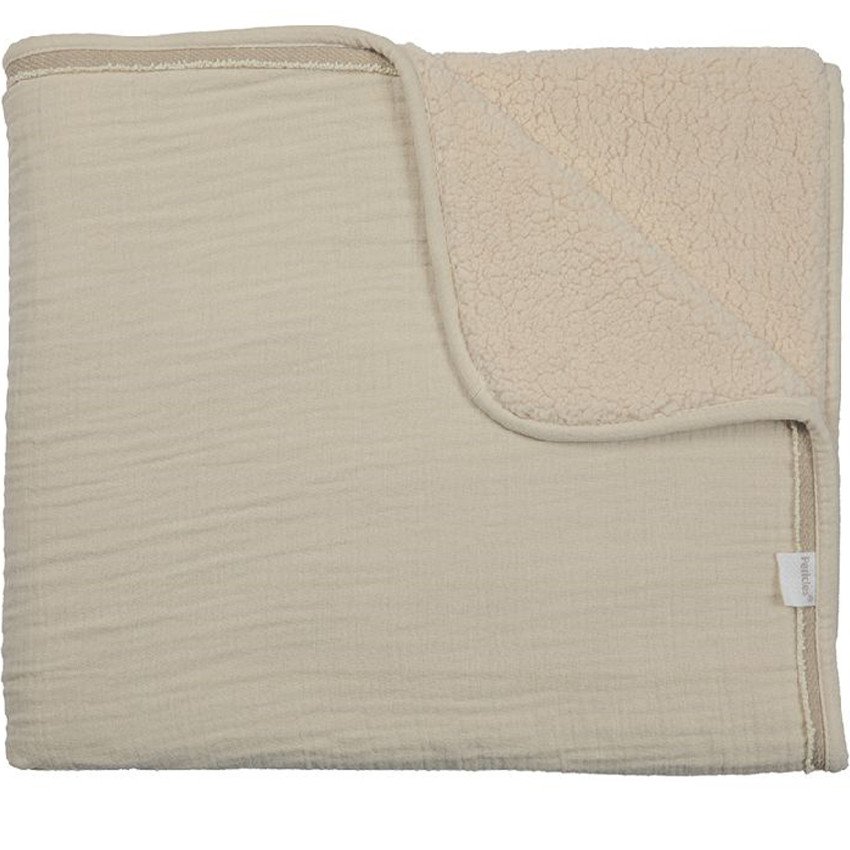 Deken wieg 75x100cm Crème/Crème 