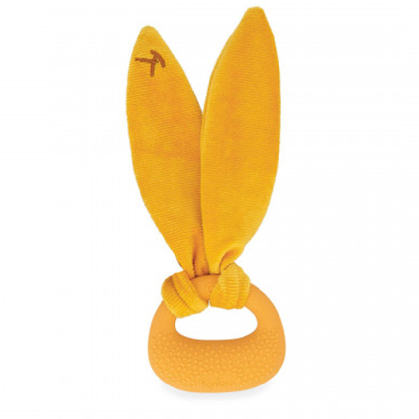 Anneau de dentition en silicone Lapin Ocre 