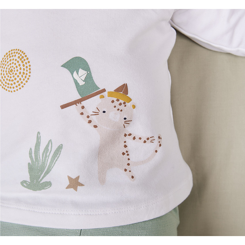 Ensemble 2 pièces en molleton pour bébé garçon 