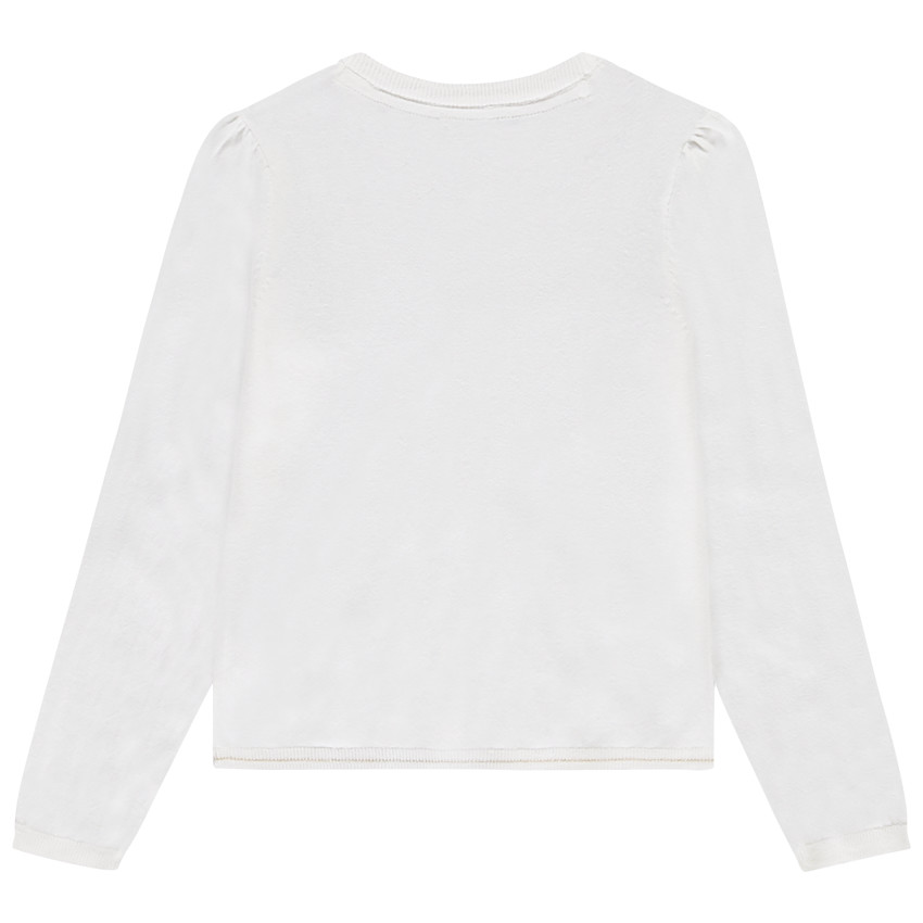 Effen gebreid vest met glinsterende knoppen voor meisjes 