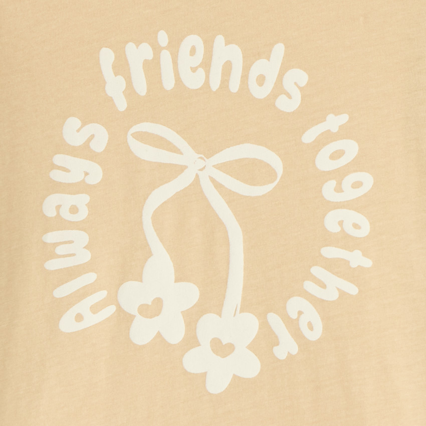 T-shirt manches longues print fantaisie pour bébé fille 
