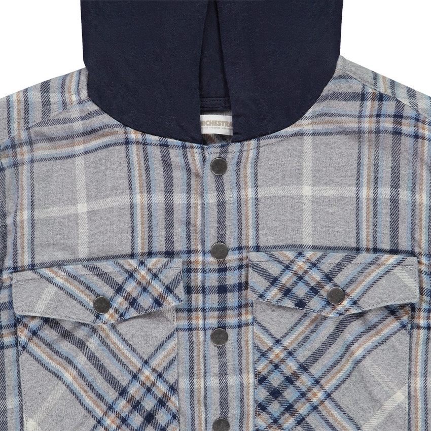 Veste surchemise imprimé carreaux pour garçon  