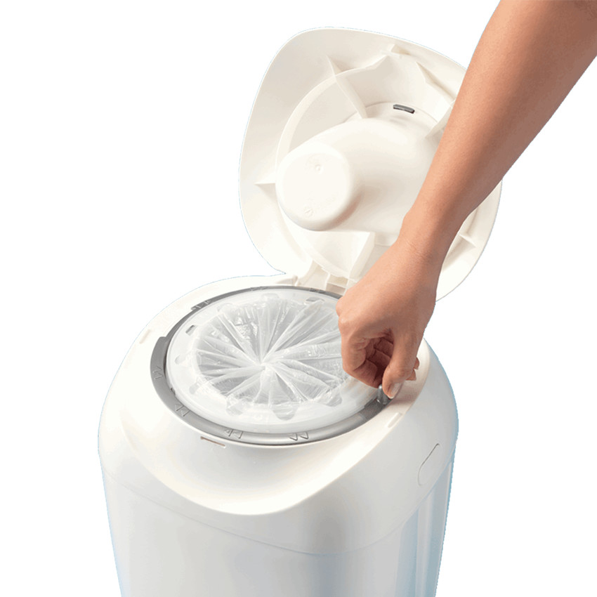 Poubelle à couches Tec - Rose 