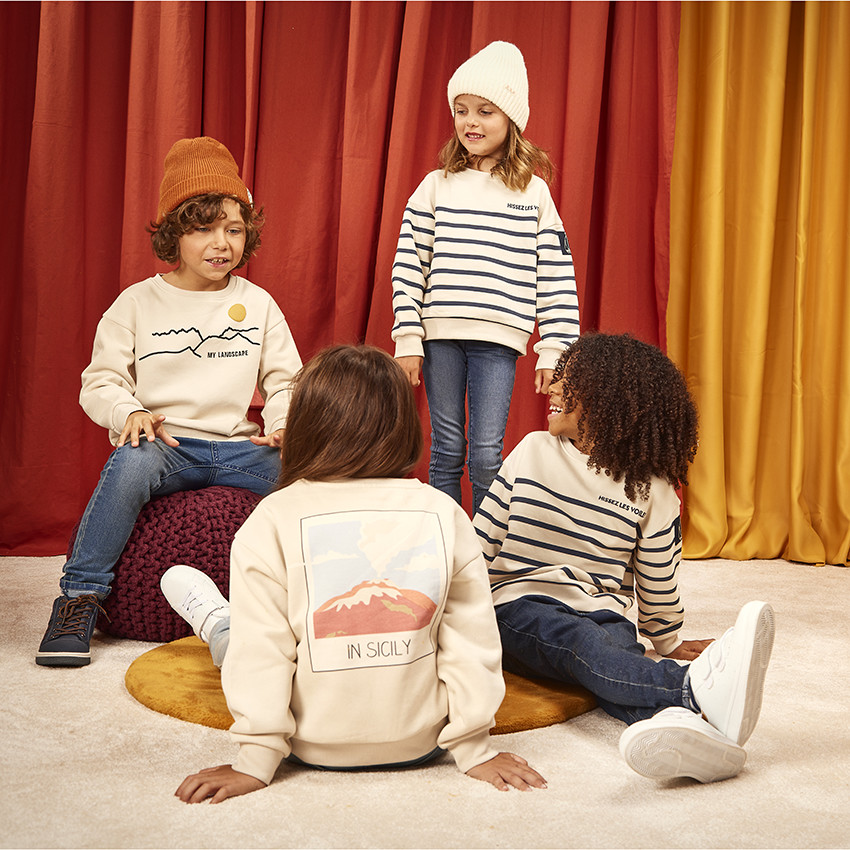 Sweat oversize My Road-Trip in Sicily pour fille 