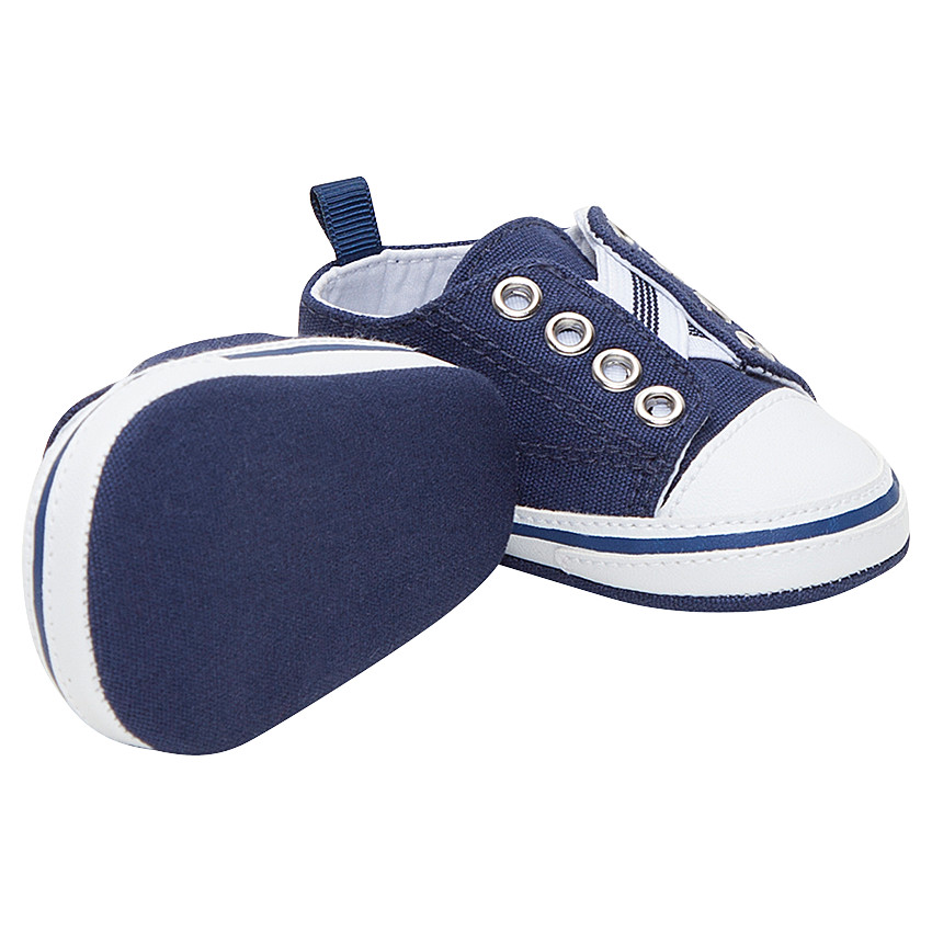 Lage sneakers uit elastisch linnen 