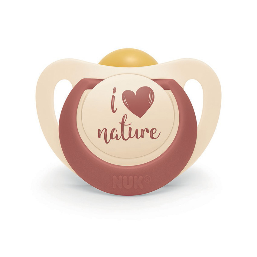 Lot de 2 sucettes caoutchouc For Nature 18-36M terracotta 