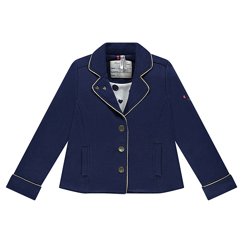 Veste blazer esprit tailleur en molleton 