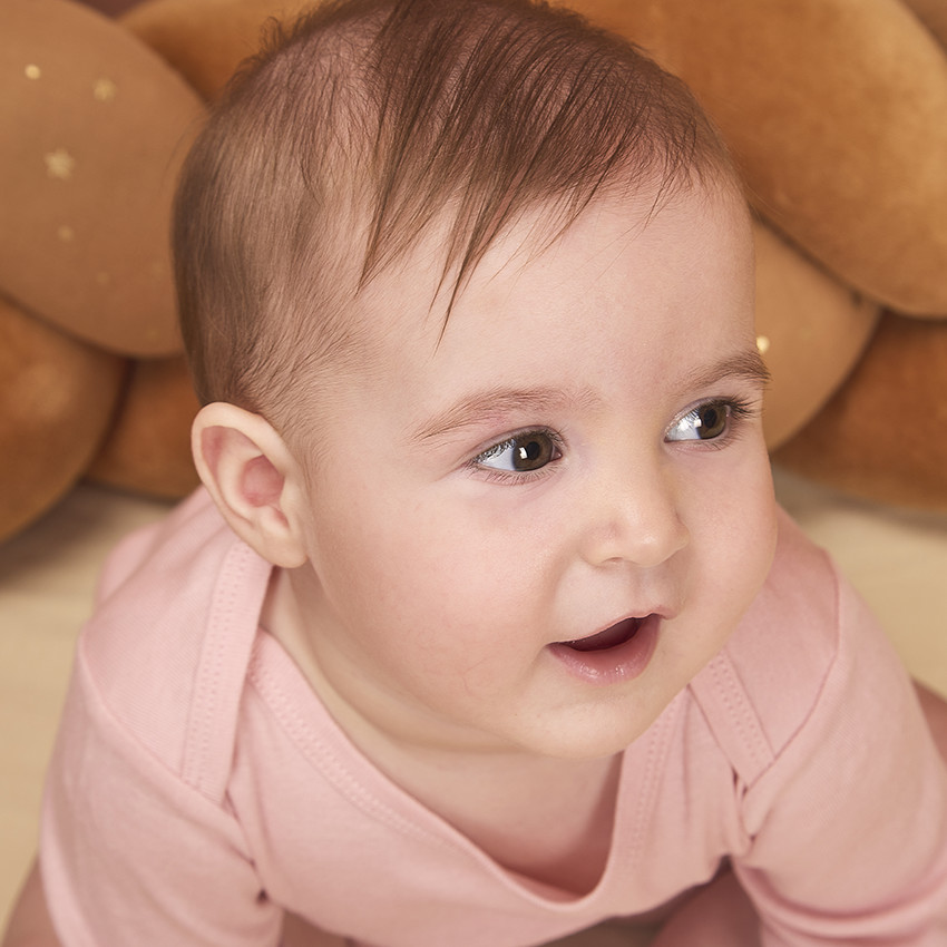 Lot de 5 bodies manches longues unis pour bébé fille 