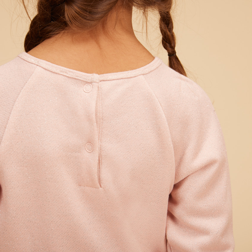 Robe effet 2-en-1 avec tulle imprimé fantaisie pour fille 