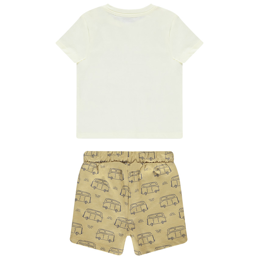 Ensemble 2 pièces avec bermuda imprimé vans pour bébé garçon 