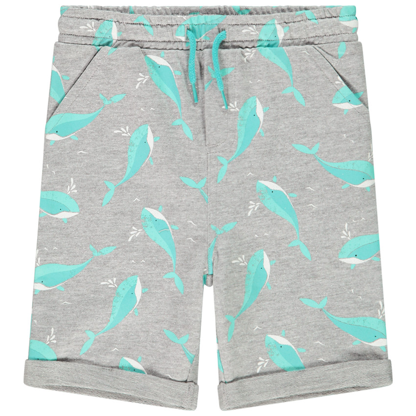 Bermuda imprimé baleines pour bébé garçon 