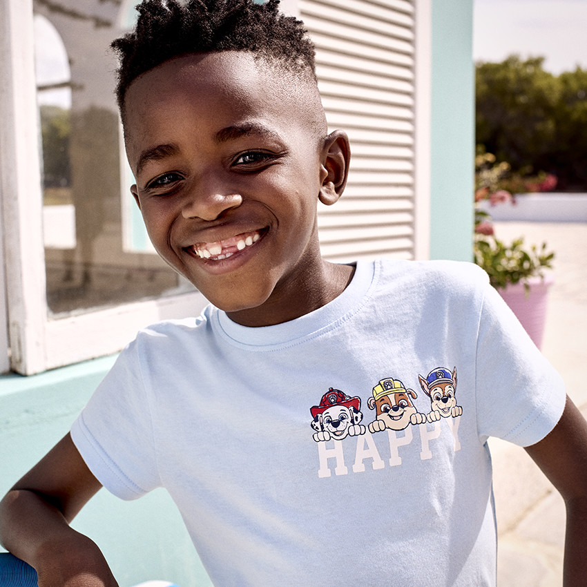 T-shirt manches courtes prints Pat'Patrouille pour garçon 