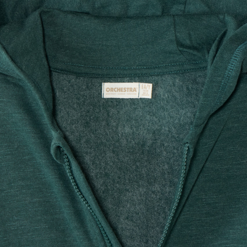 Gilet met rits en capuchon van fleece voor jongens 