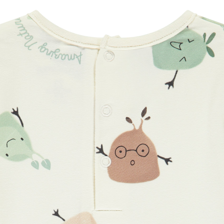 Set pyjama créatures végétales pour bébé garçon avec finitions différentes selon l'âge 