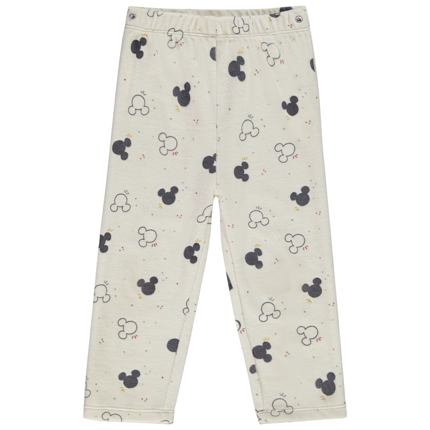 Pyjama 2 pièces en velours imprimé Mickey Disney pour bébé garçon 