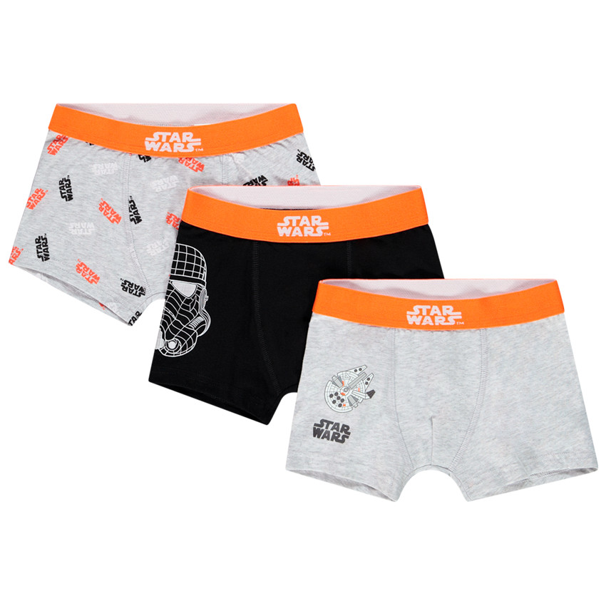 Set van 3 katoenen boxershorts met Star Wars-motief. 