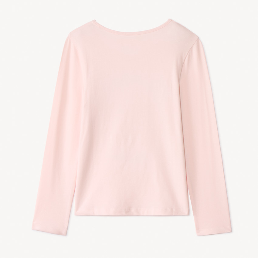 T-shirt manches longues avec sequins fantaisie fille 
