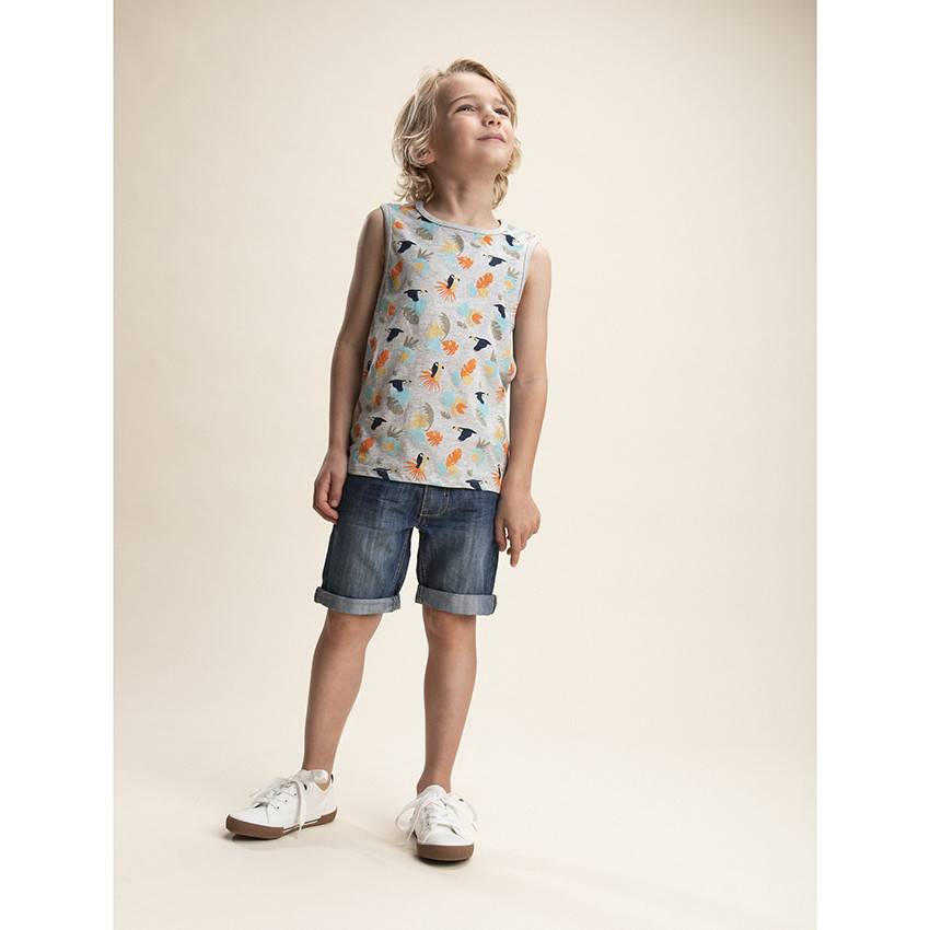 Set van 5 jongens debardeurs in gaas 