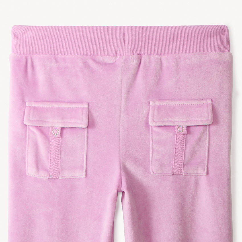 Ensemble gilet à capuche + jogging uni pour fille  