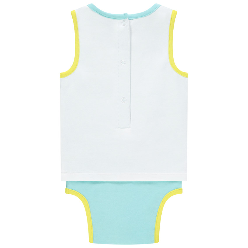 Body sans manches effet 2 en 1 pour bébé garçon print dinosaure 