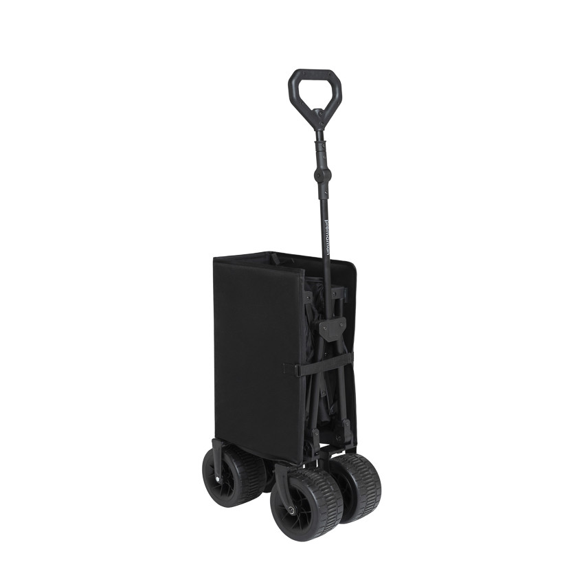 Chariot de transport pliable noir 