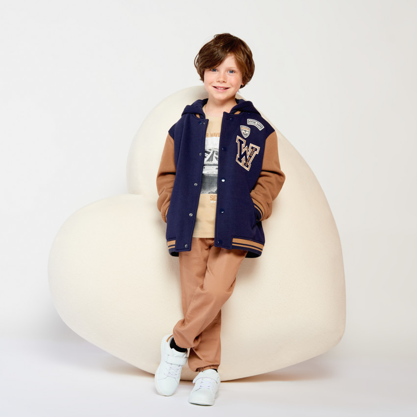 T-shirt manches longues photoprint canot pour garçon 