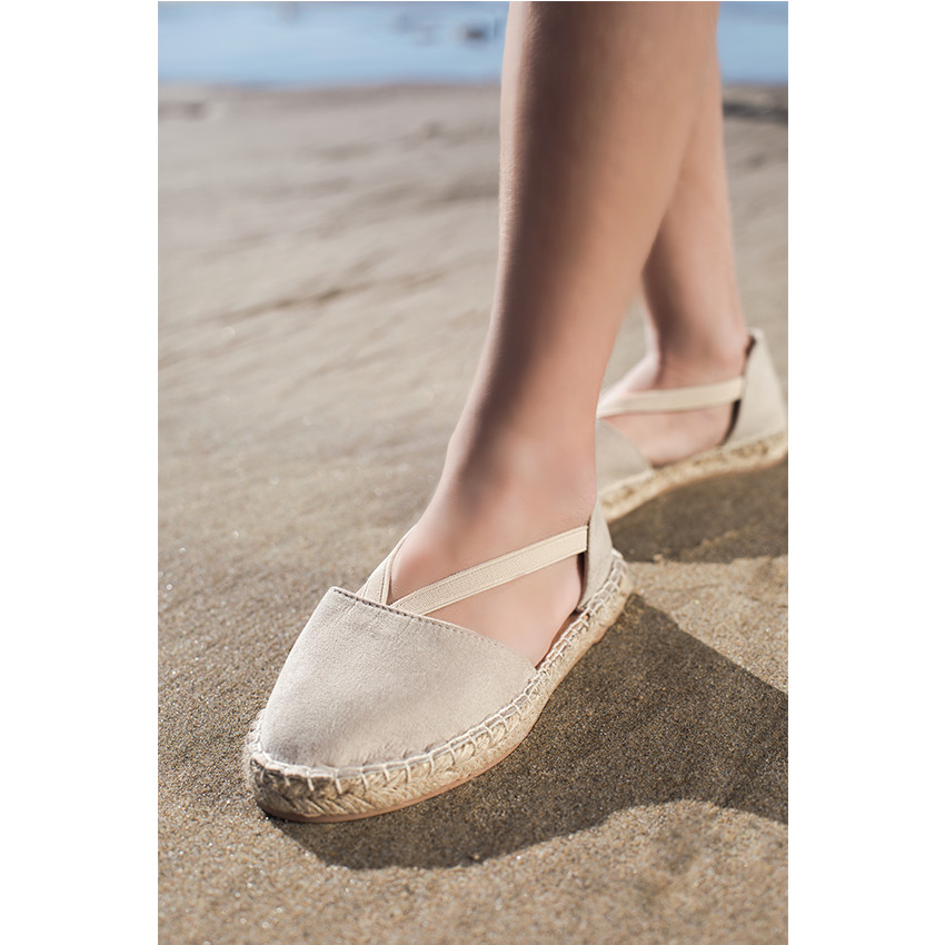 Espadrilles ajourées effet peau de pêche du 28 au 38 