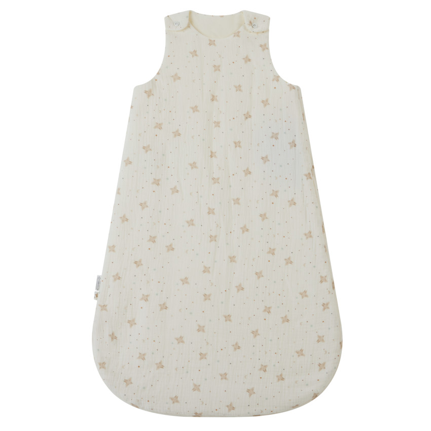 Slaapzak bedrukt in dubbele gaas TOG 2 Douce Hirondelle écru 