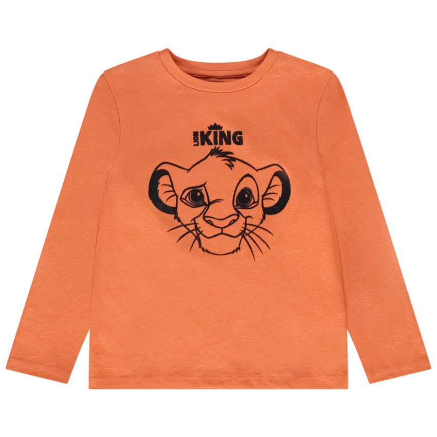 T-shirt manches longues en jersey print Le Roi Lion Disney pour garçon 