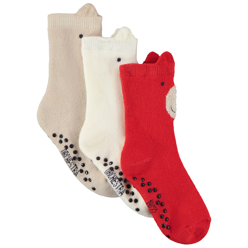 Set van 3 paren van hoge speelse sokken voor jongen 
