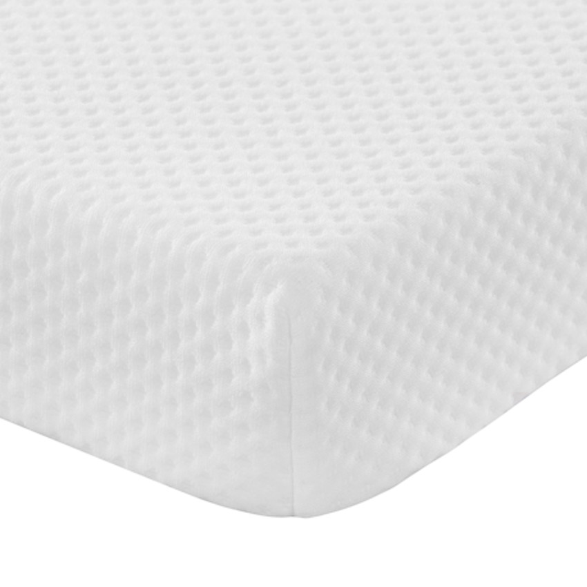 Matelas de voyage pliable 60 x 120 cm blanc 
