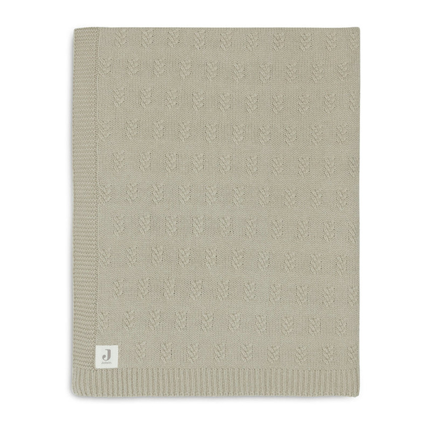 Couverture Grain Knit 100x150 cm - Vert Olive 
