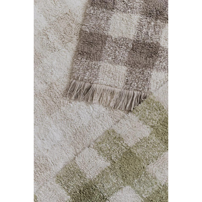 Tapijt wasbaar 90x120cm Vichy Ivory 