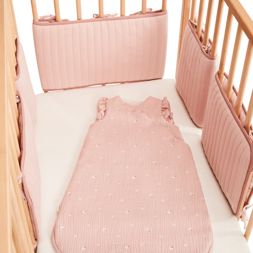 Set van 5 modulaire spijlenbeschermers Wandel Bucolique roos 