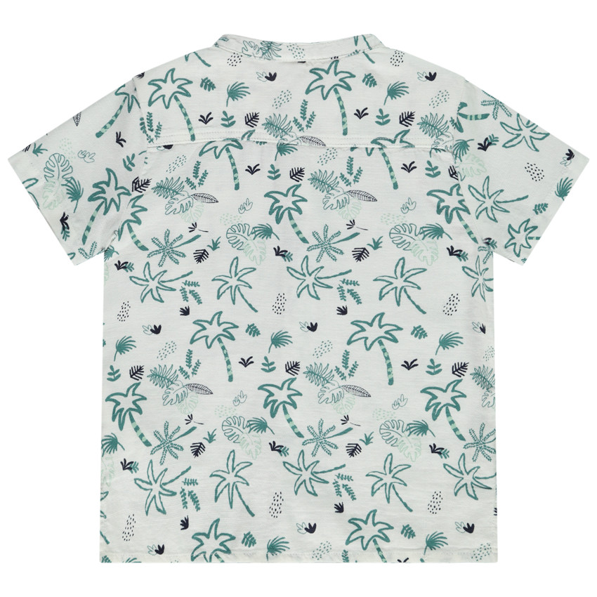 Chemise manches courtes imprimé palmiers pour bébé garçon 