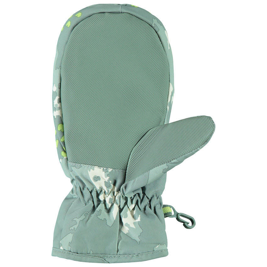 Moufles de ski doublé avec similicuir et imprimé pour garçon 