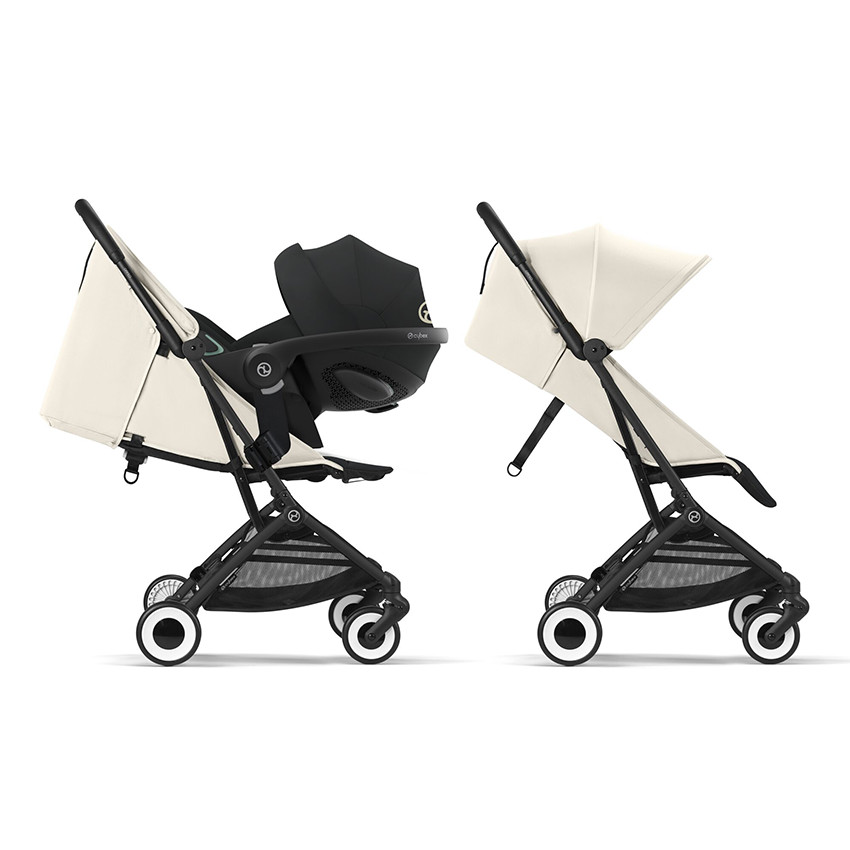 Poussette ultra-compacte Orfeo black/canvas white 
