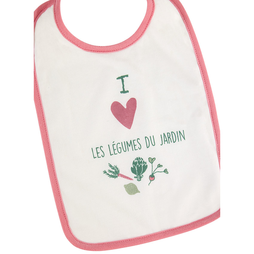 Lot de 5 bavoirs en éponge à nouer  