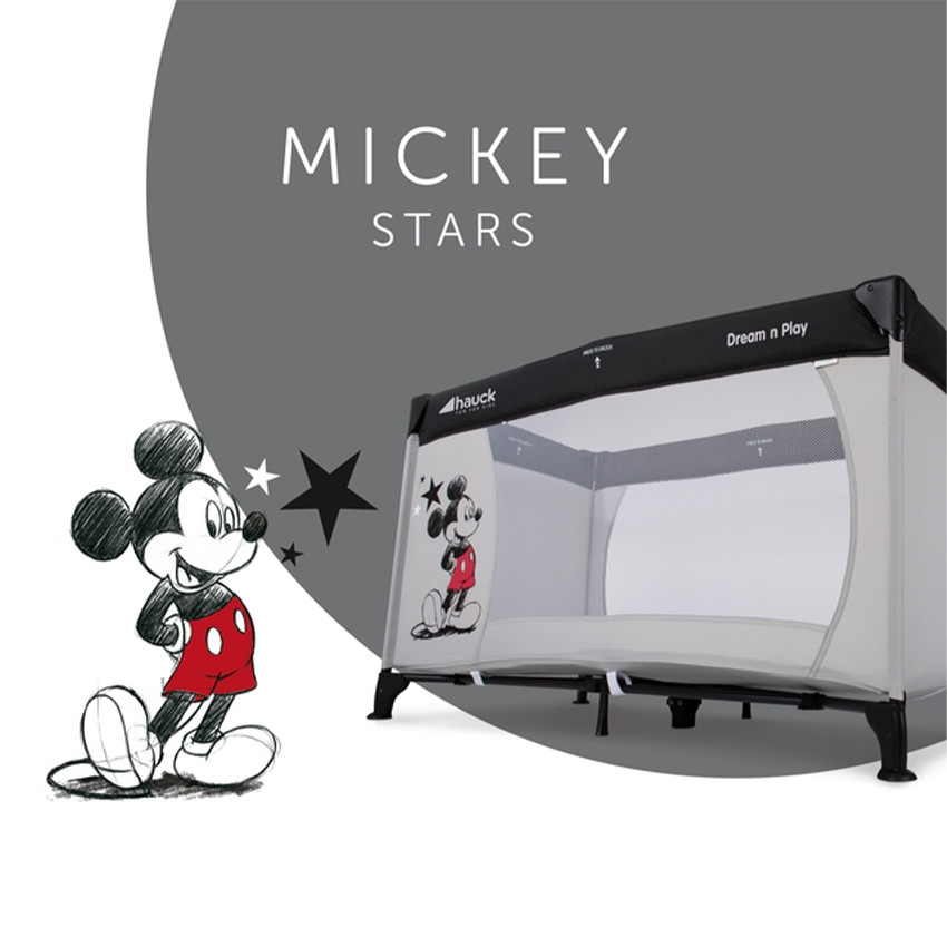 Lit de voyage Dream N Play Mickey Stars 60x120cm 