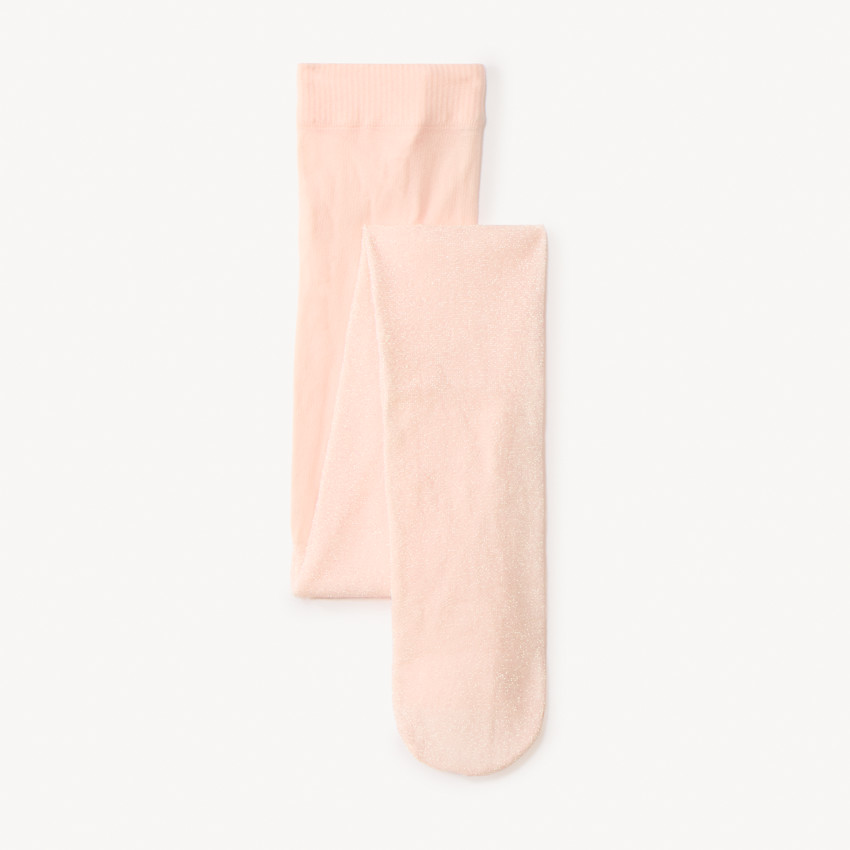 Dunne panty in iriserend lurex meisjes 