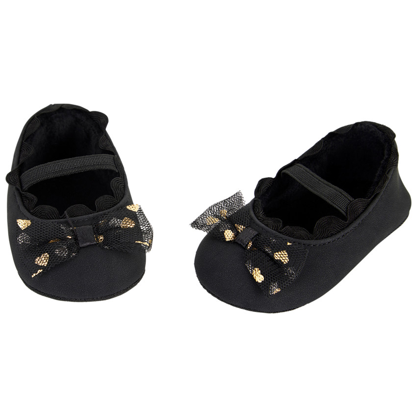 Babies avec noeud fantaisie en tulle imprimé coeurs pour bébé fille 