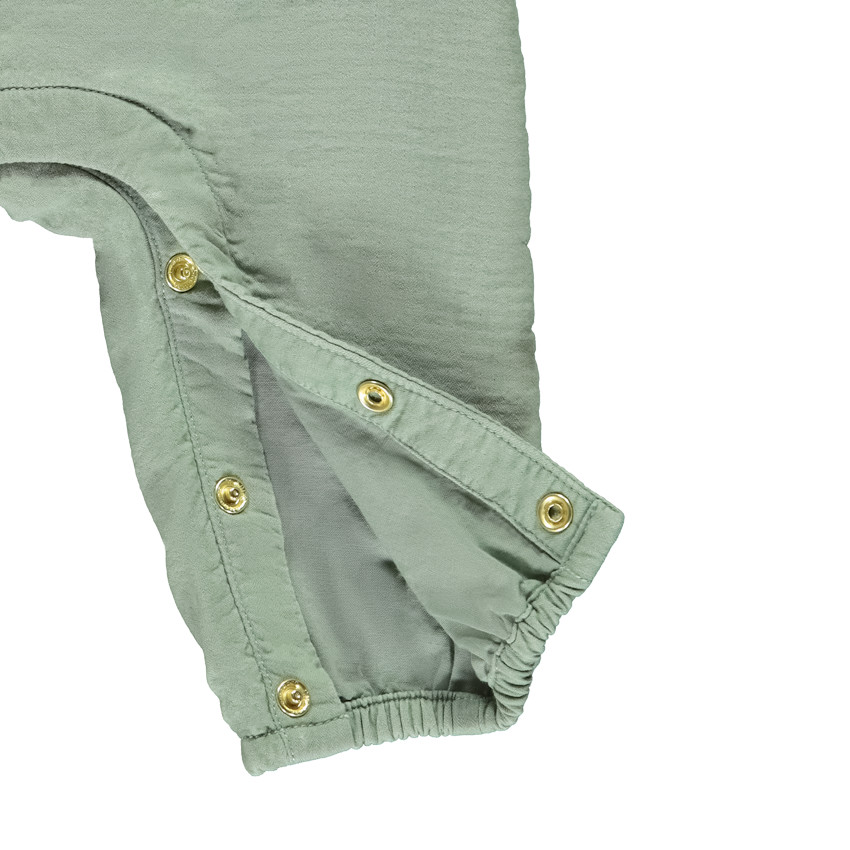 Ensemble 2 pièces avec salopette longue pour bébé fille 