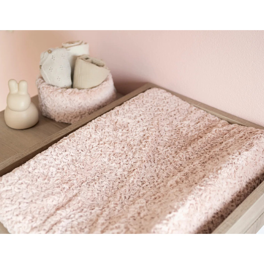 Housse matelas à langer Snow - Laine blanche 