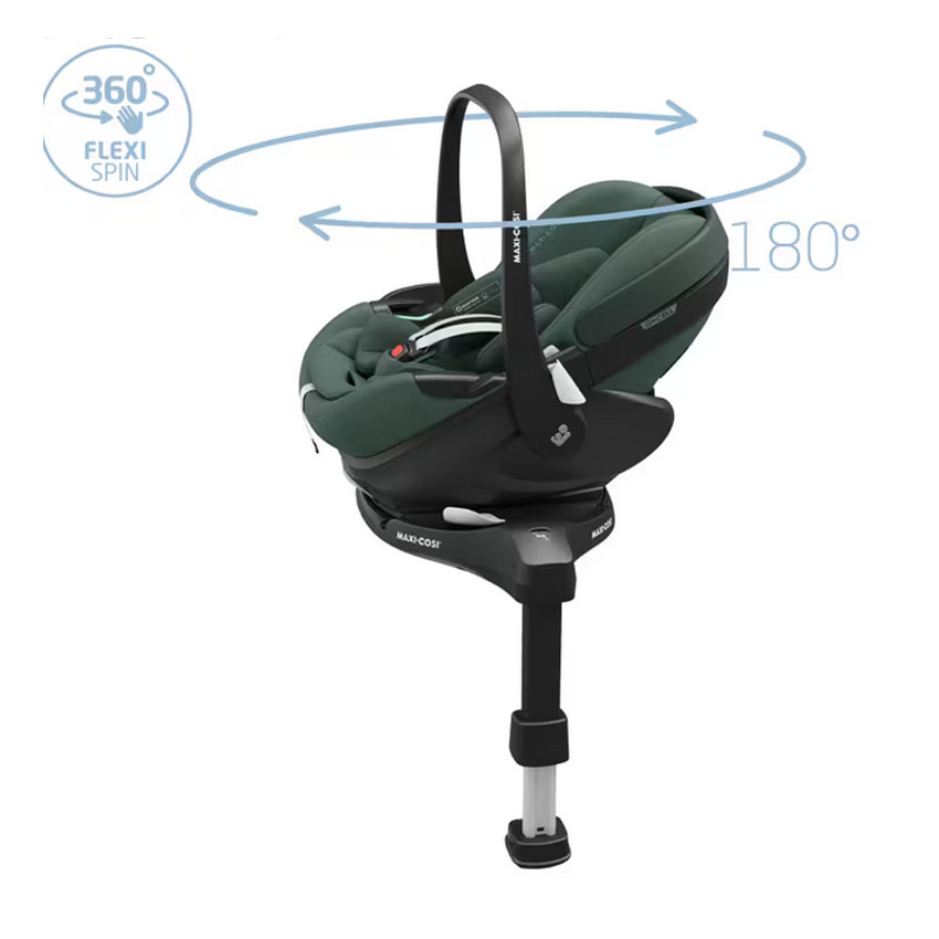 Siège-auto Pebble 360 Pro Isofix Groupe 0+ Essential Green  