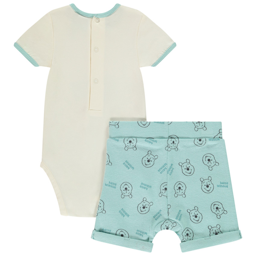 Korte 2-delige set met Winnie Disney body voor babyjongen 