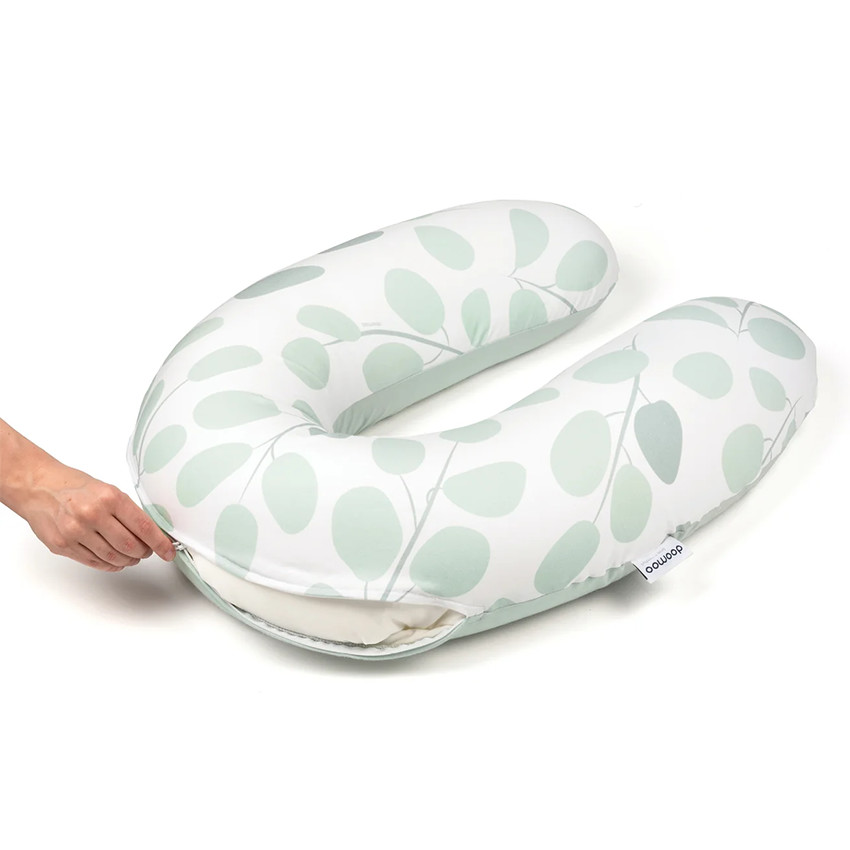 Grand coussin multi-usage Buddy Leaves Aqua Green 