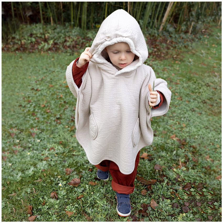 Reis-Poncho 9-36m Tetra/Teddy Cadum Sand 