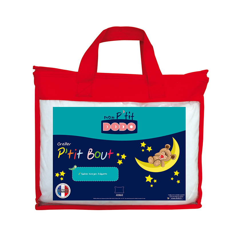 Oreiller protection active anti-acariens moelleux 40x60 cm 