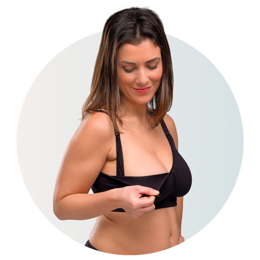 S/M-Duo Pack Soutien-gorge d'allaitement Original 1xNoir-1xChair  