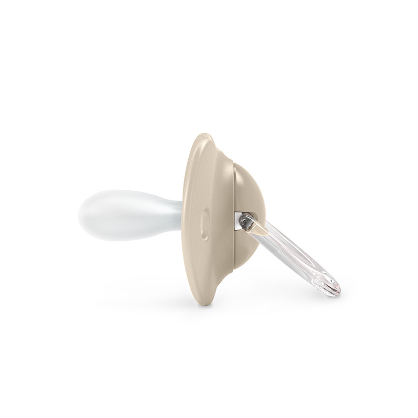 Lot de 2 sucettes silicone SX Pro 18M+ Birdies beige 